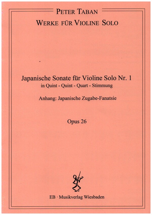 Japanische Sonate für Violine Solo Nr.1 op.26  für Violine  