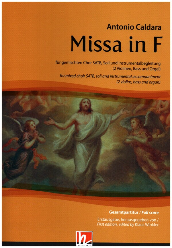 Missa in F&nbsp;&nbsp;für Soli, gem Chor, 2 Violinen, Bass und Orgel&nbsp;&nbsp;Partitur