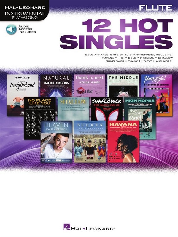 12 Hot Singles (+Online Audio)  for flute  