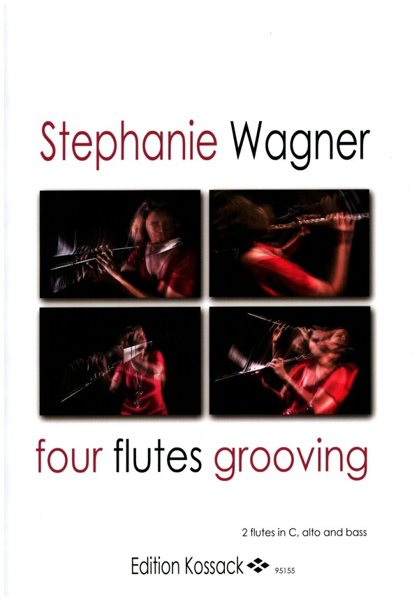 Four flutes grooving  for 2 flutes in C, alto and bass flute  score and parts