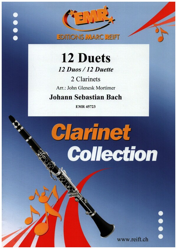 12 Duets  for 2 clarinets  2 scores