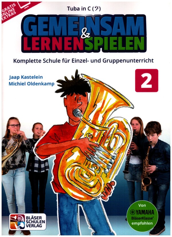 Gemeinsam lernen & spielen Band 2 (+Online Audio)  für Blasorchester (Bläserklasse)  Tuba in C