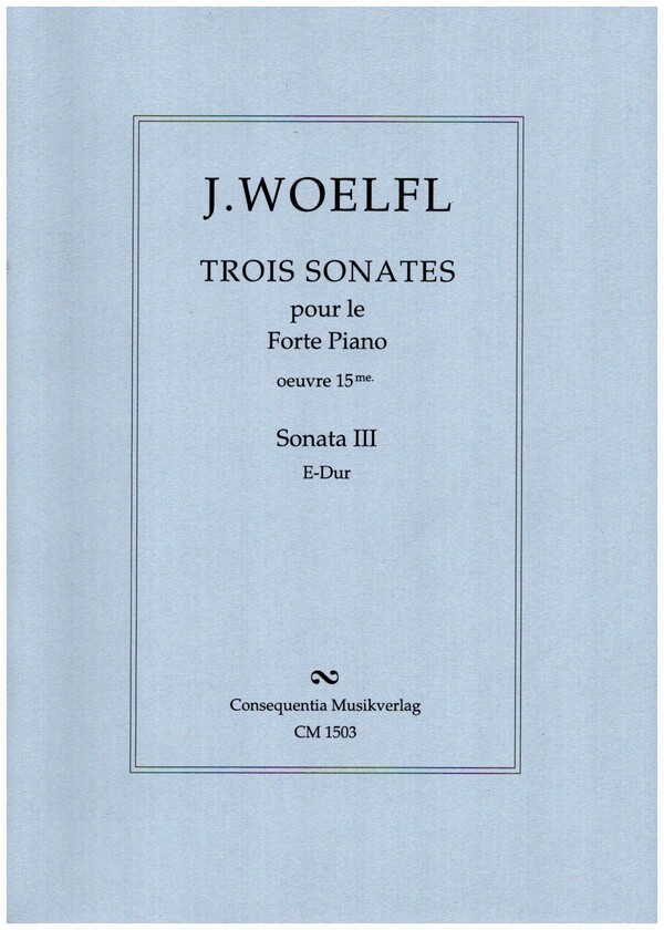 Sonate E-Dur op.15 Nr.3  für Klavier  