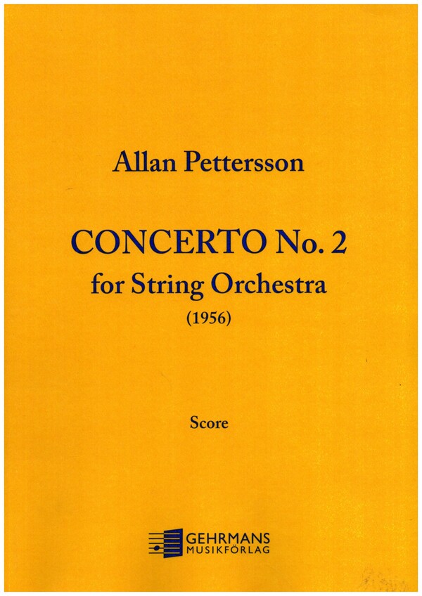 Concerto no.2  for string orchestra  score
