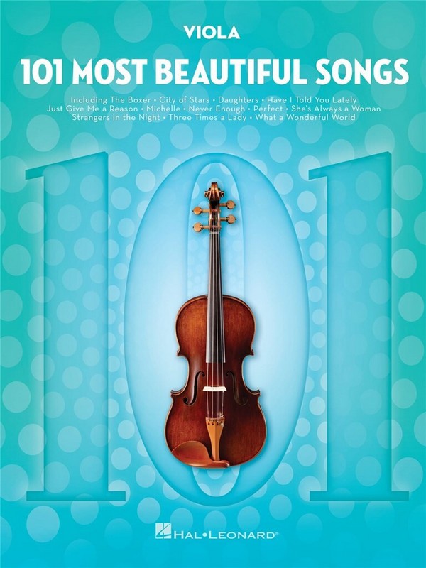 101 Most Beautiful Songs  for viola  