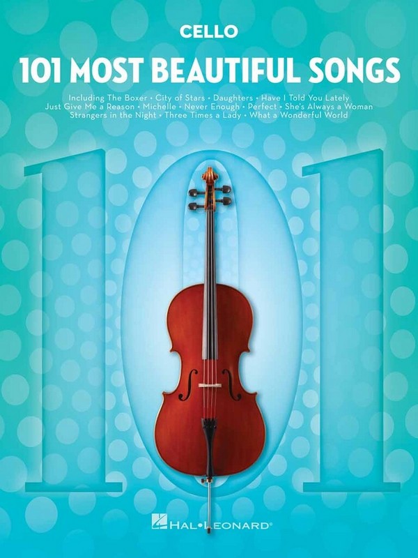 101 Most Beautiful Songs  for violoncello  