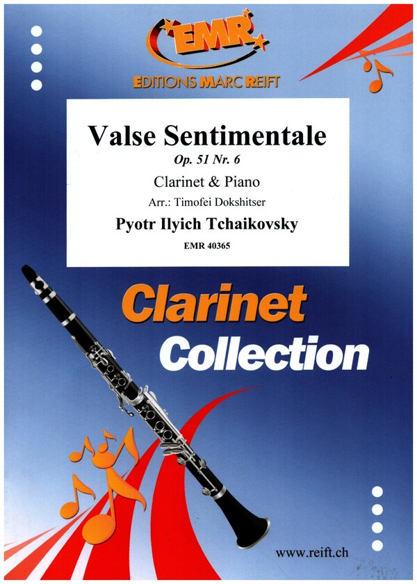 Valse sentimentale op.51,6&nbsp;&nbsp;for clarinet and piano&nbsp;&nbsp;
