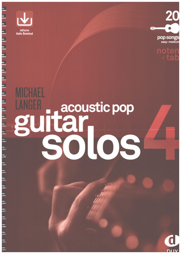 Acoustic Pop Guitar Solos vol.4 (+Online Audio)  für Gitarre/Tabulatur  