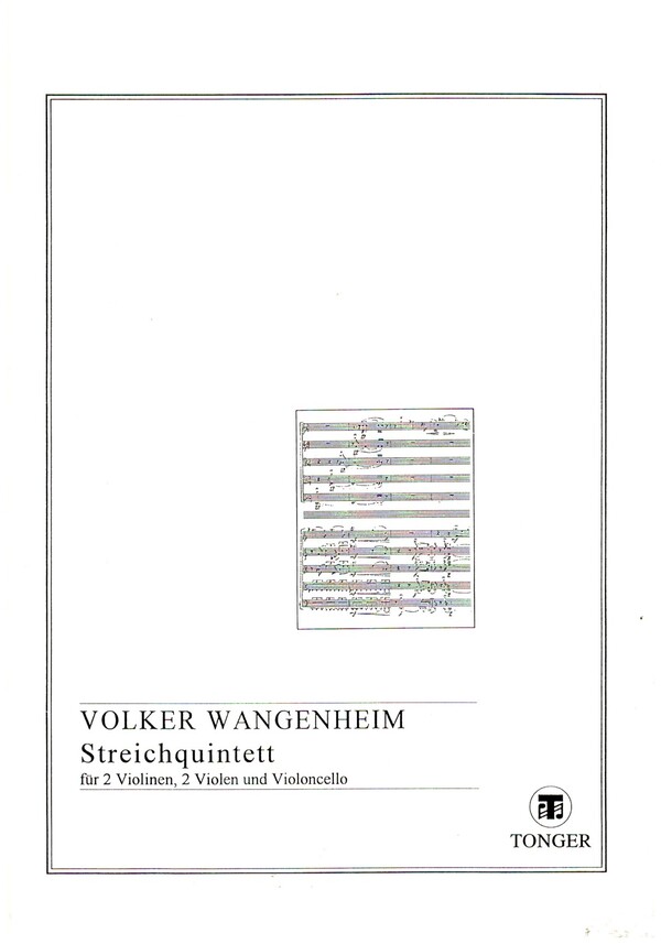 Streichquintett  für 2 Violinen, 2 Violen und Violoncello  Partitur