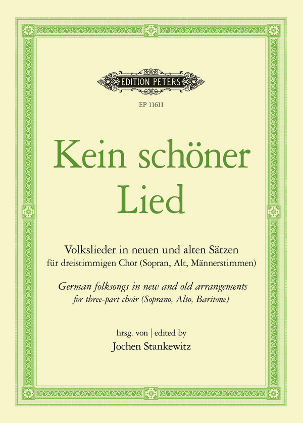 Kein schöner Lied&nbsp;&nbsp;für dreistimmig gem Chor (SABar)&nbsp;&nbsp;Partitur