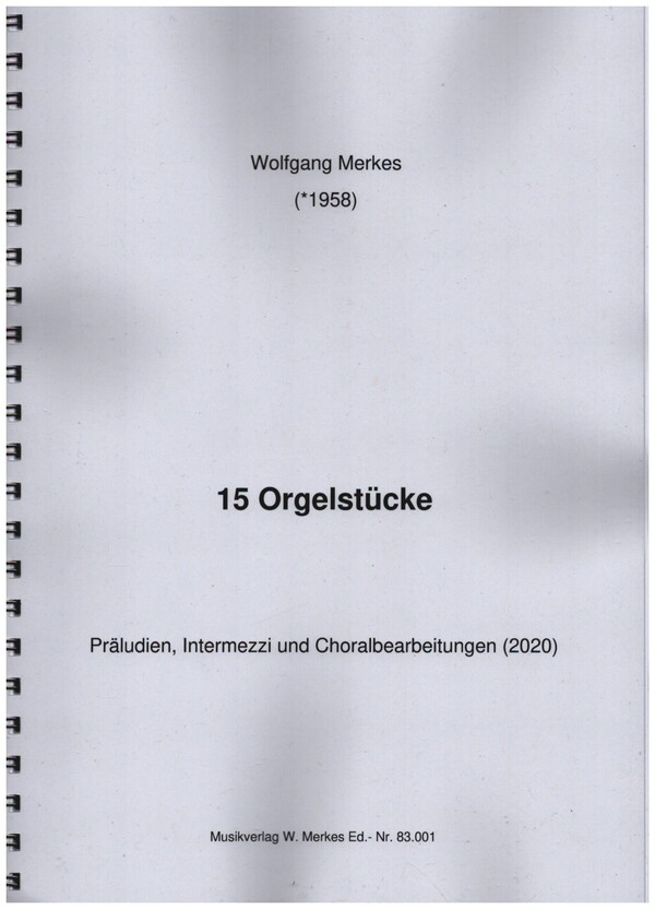 15 Orgelstücke Band 1  für Orgel  