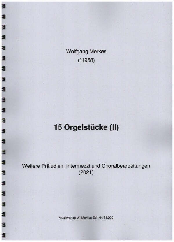15 Orgelstücke Band 2  für Orgel  