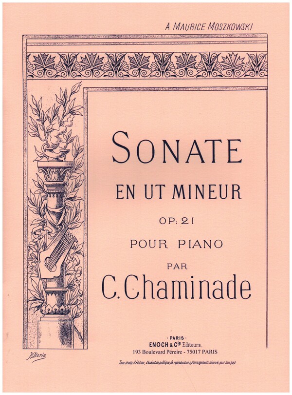 Sonate en ut Mineur op.21&nbsp;&nbsp;pour piano&nbsp;&nbsp;