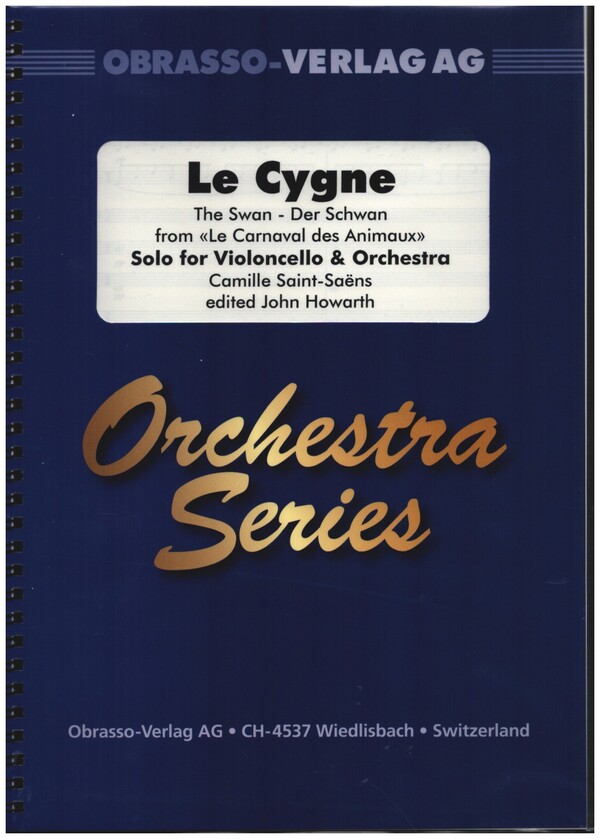 Le Cygne  für Violoncello und Orchester  Partitur