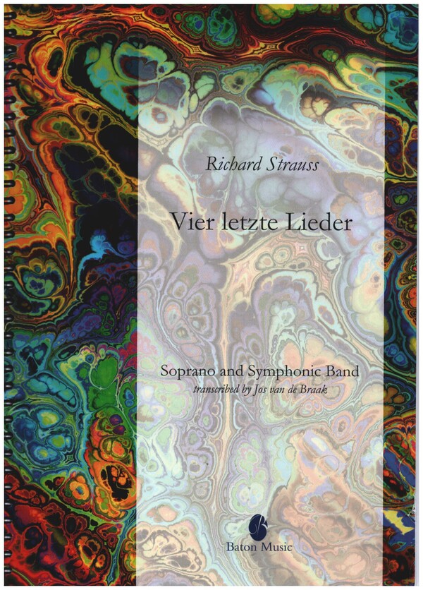 4 letzte Lieder  for soprano and symphonic band  score and parts