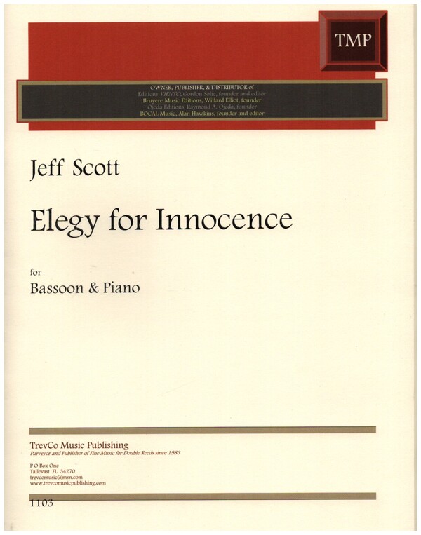 Elegy for Innocence  for bassoon and piano  