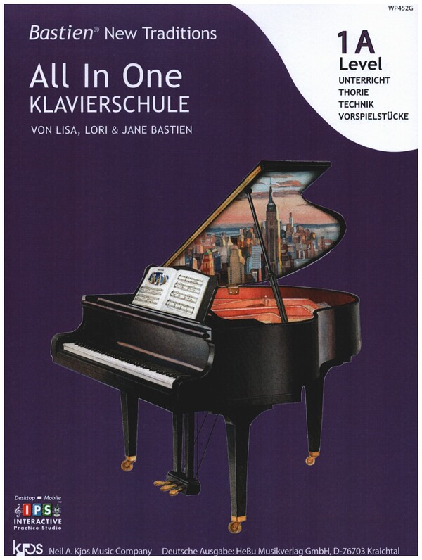 Bastien New Traditions: All In One Klavierschule - Level 1A  für Klavier (dt)  