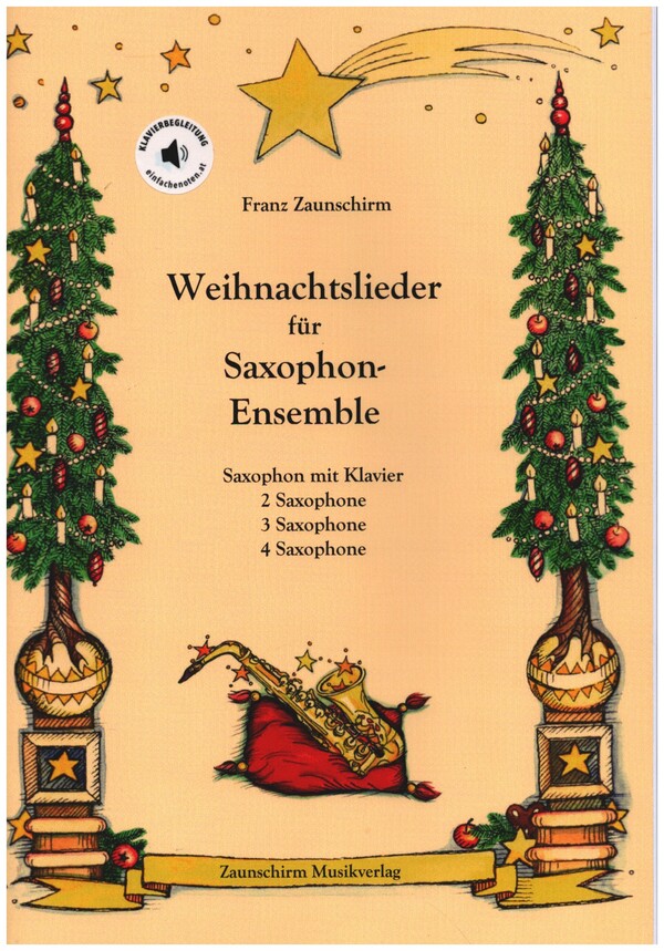 11 Weihnachtslieder für Saxophon-Ensemble (+Online Audio)
