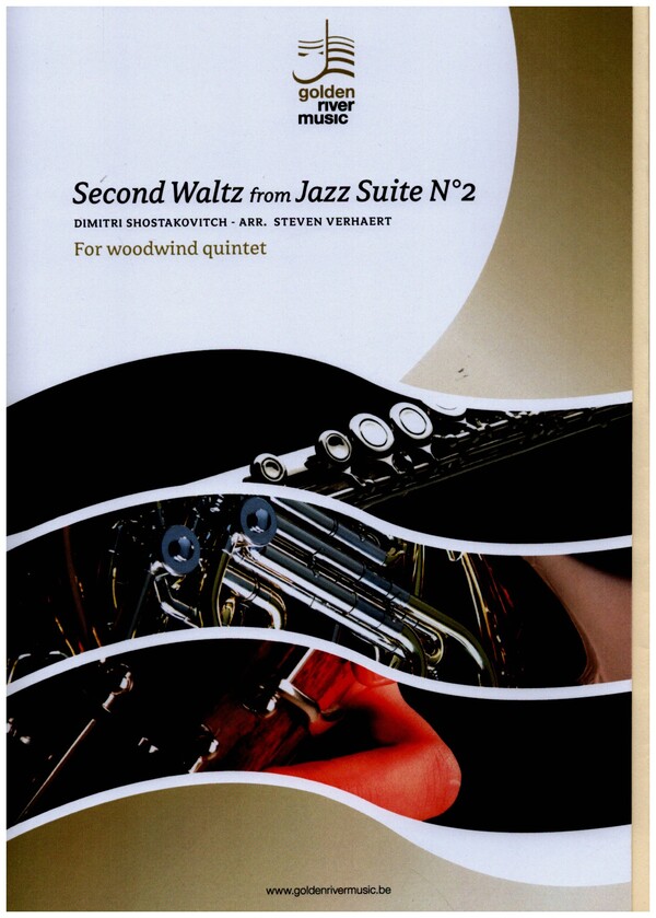 Second Waltz from Jazz Suite no.2  for flute, oboe, clarinet, horn and bassoon  score and parts