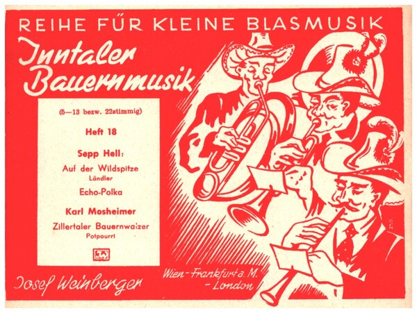 Inntaler Bauernmusik Band 18&nbsp;&nbsp;für kleine Blasmusik&nbsp;&nbsp;Stimmensatz