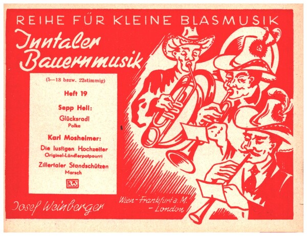 Inntaler Bauernmusik Band 19&nbsp;&nbsp;für kleine Blasmusik&nbsp;&nbsp;Stimmenset