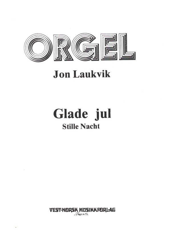 Glade jul  for organ  