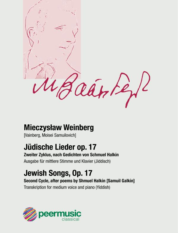 Jüdische Lieder op.17&nbsp;&nbsp;für mittlere Stimme und Klavier (jiddisch, YIVO-transl.)&nbsp;&nbsp;