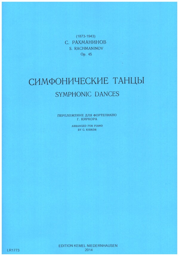 Symphonic Dances op.45  for piano  