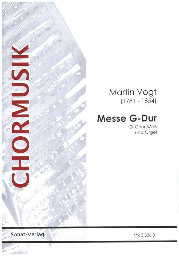 Messe G-Dur  für gem Chor und Orgel  Partitur (la)