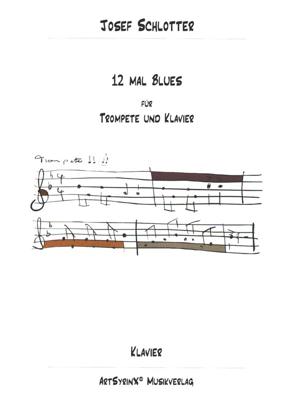 12 mal Blues  für Trompete und Klavier  
