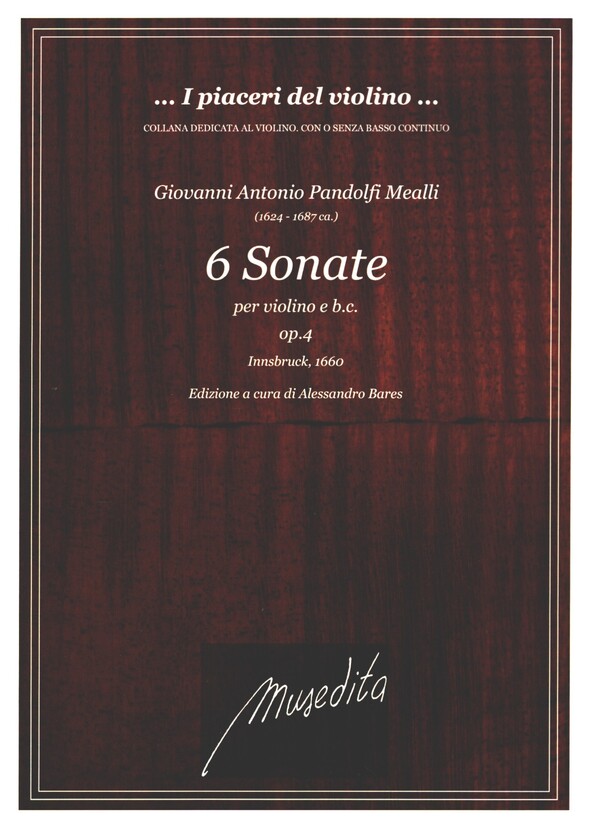 6 Sonate op.4  per violino e bc  