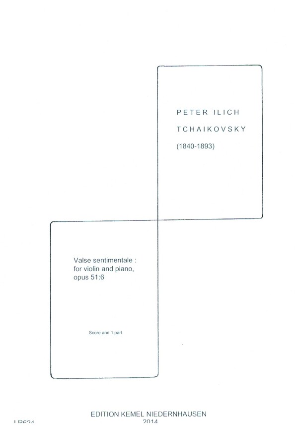 Valse sentimentale op.51,6&nbsp;&nbsp;for violin and piano&nbsp;&nbsp;