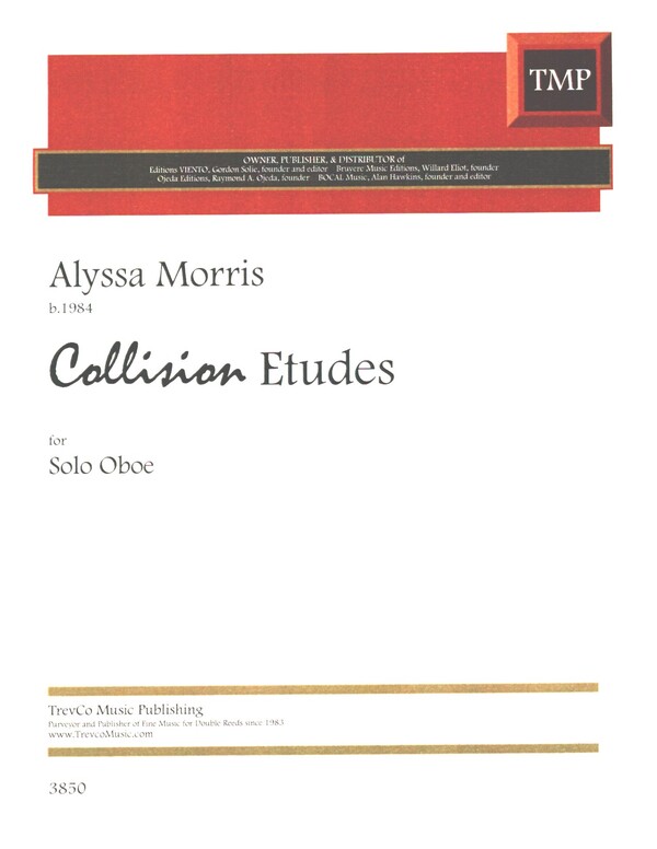 Collision Etudes  for oboe solo  