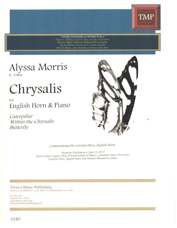 Chrysalis  for English horn and piano  