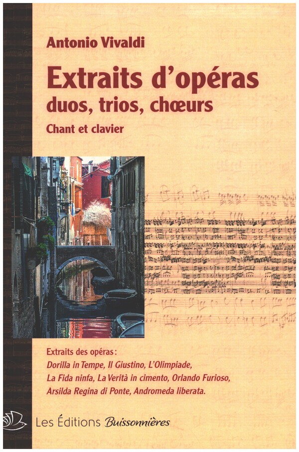 Extraits d'Opéras - Duets, Trios, Choeurs  pour choeur mixte et clavier  partition