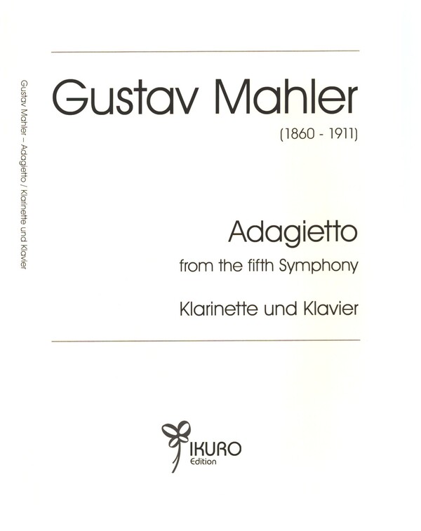 Adagietto aus der 5. Sinfonie  für Klarinette und Klavier  