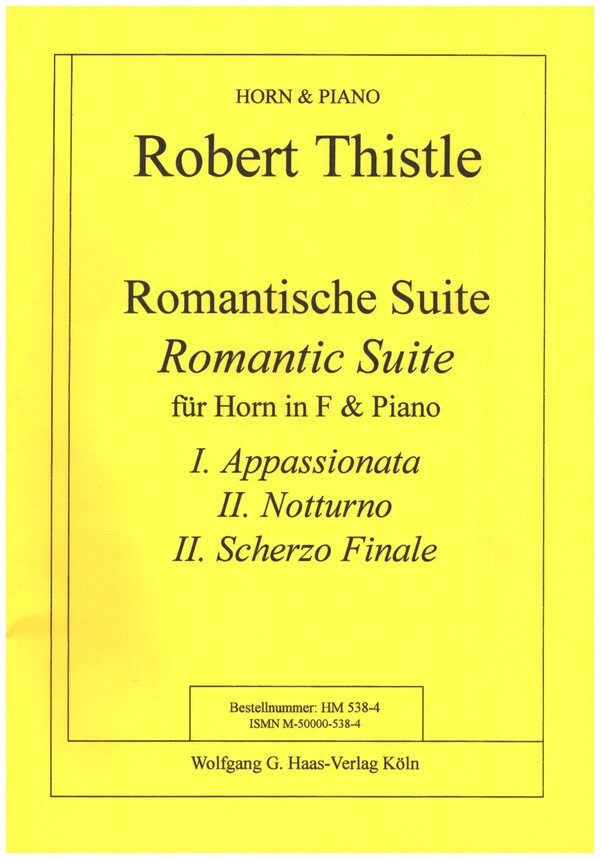 Romantische Suite&nbsp;&nbsp;für Horn und Klavier&nbsp;&nbsp;