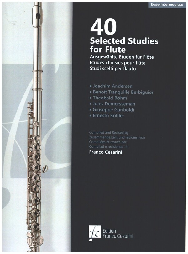 40 selected Studies  for flute (en/it/dt/fr)  