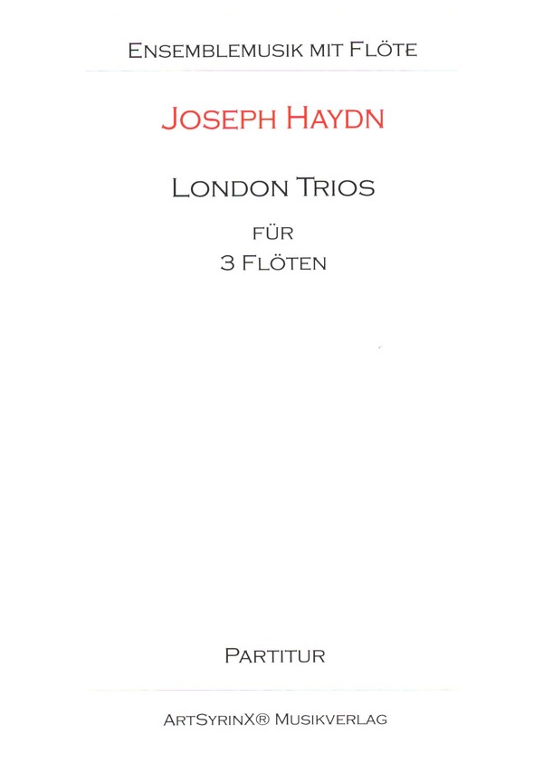 Londoner Trios&nbsp;&nbsp;für 3 Flöten&nbsp;&nbsp;Partitur