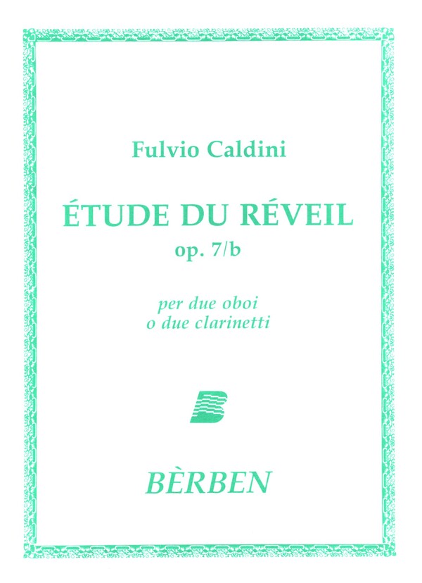 Etude du reveil op.7b&nbsp;&nbsp;per 2 oboi o 2 clarinetti&nbsp;&nbsp;partitura