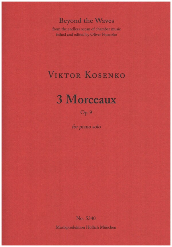 3 Morceaux op.9  for piano solo  