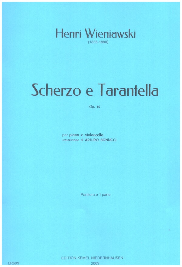 Scherzo e Tarantella op.16  pour piano e violoncello  