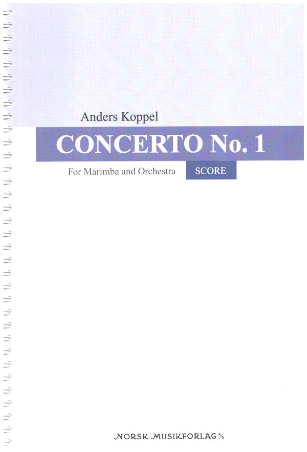 Concerto no.1  for marimba and orchestra  score