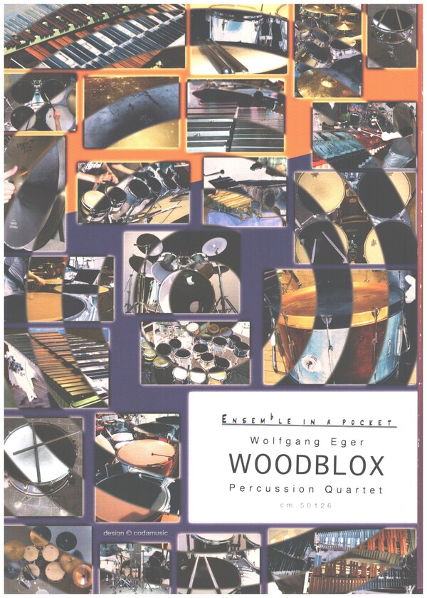 Woodblox Set  für Percussion Quartett  Partitur und Stimmen