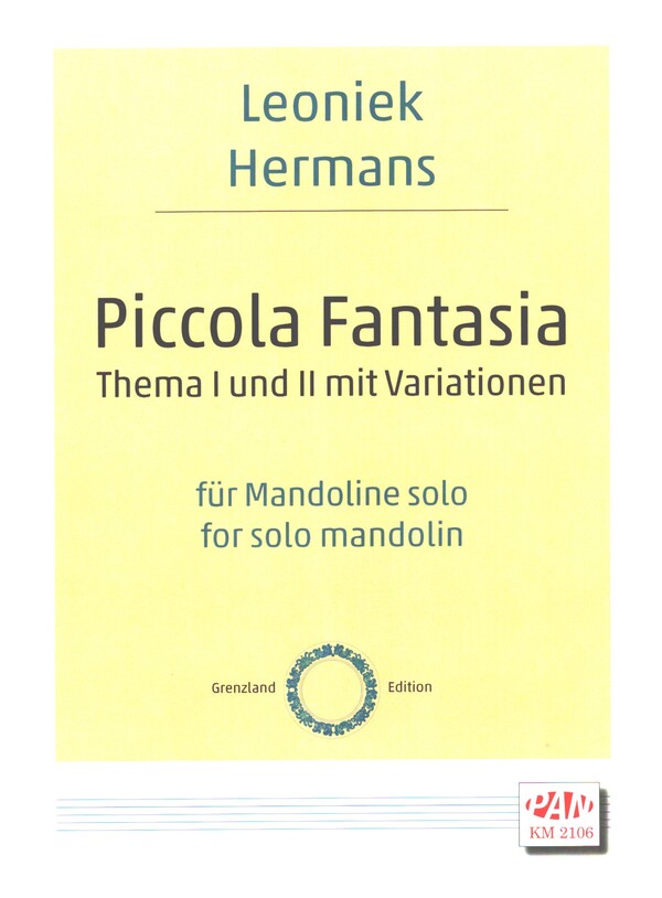 Piccola Fantasia (Thema 1 und 2 mit Variationen)&nbsp;&nbsp;für Mandoline solo&nbsp;&nbsp;
