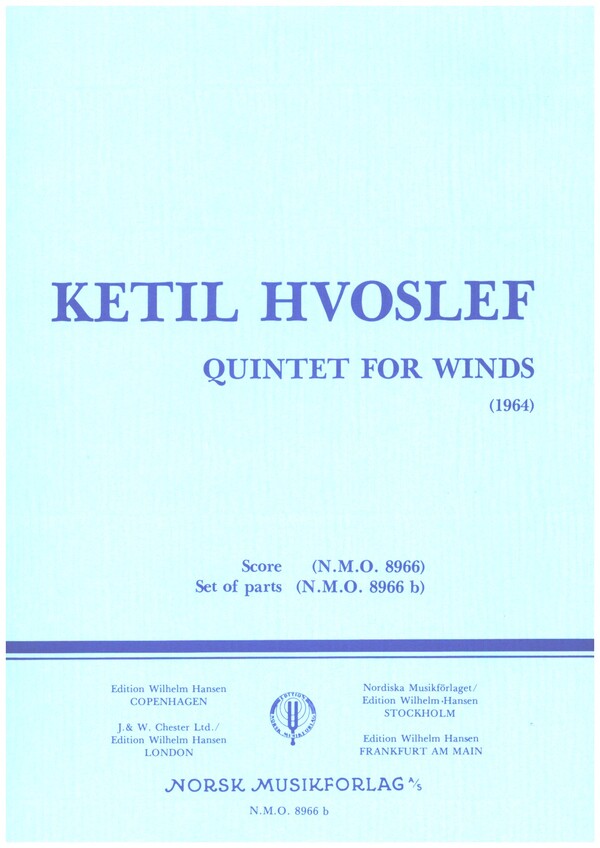 Quintet (1964)  for winds  parts