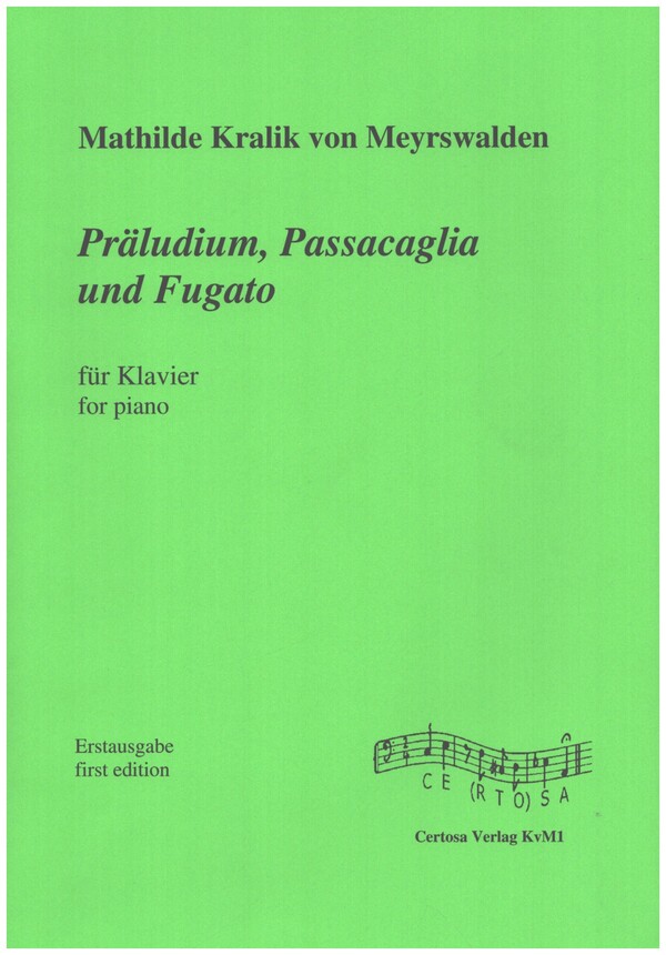 Präludium, Passacaglia und Fugato  für Klavier  
