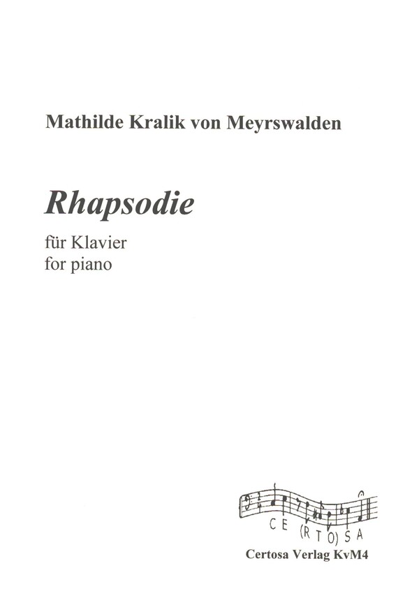 Rhapsodie  für Klavier  