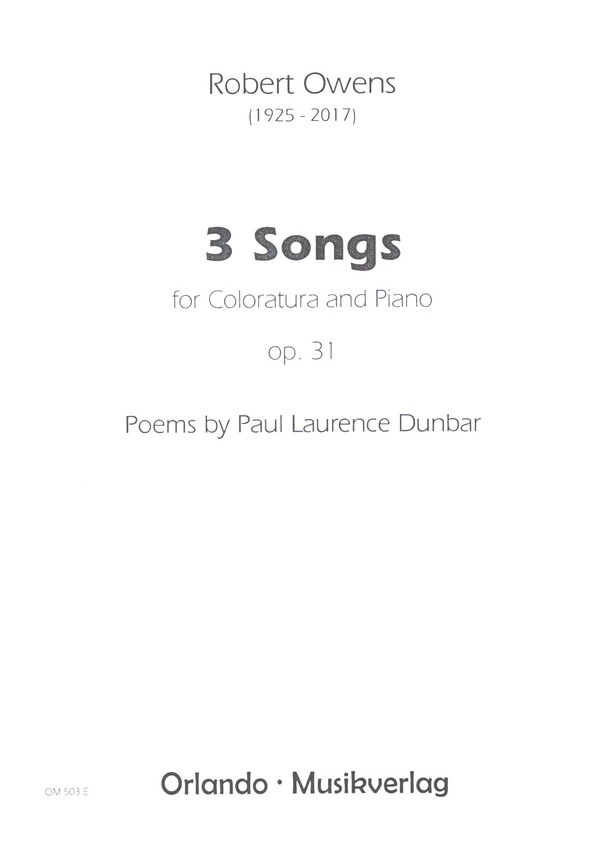 3 Songs op.31  for coloratura-soprano and piano  