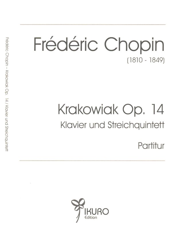 Krakowiak op.14  für Klavier und Streichquintett  Partitur und Streicher-Stimmen